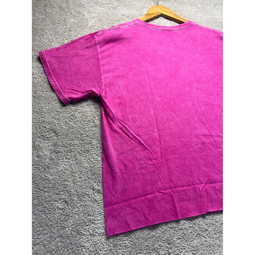 Barbie Pink Acid‎ Wash Graphic T Shirt Women's Size Large Barbiecore Retro - Picture 10 of 10